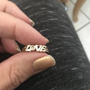 14k Yellow Gold LOVE Ring